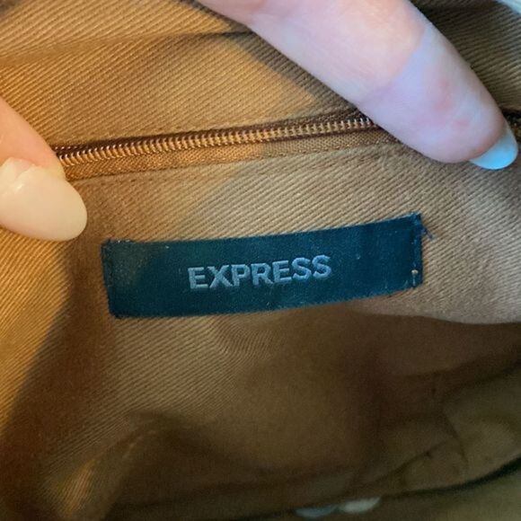 90s Y2K Vintage Brown Bohemian Embroidered Crescent Floral Handbag - Picture 6 of 8